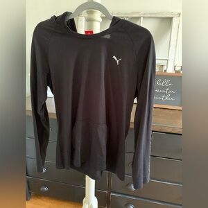 Puma Black Long Sleeve Shirt with Logo